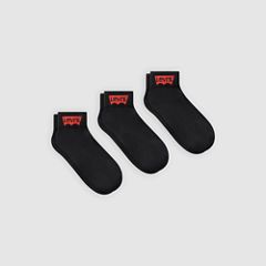 Mid Cut Socks (3-pack) — Black 1