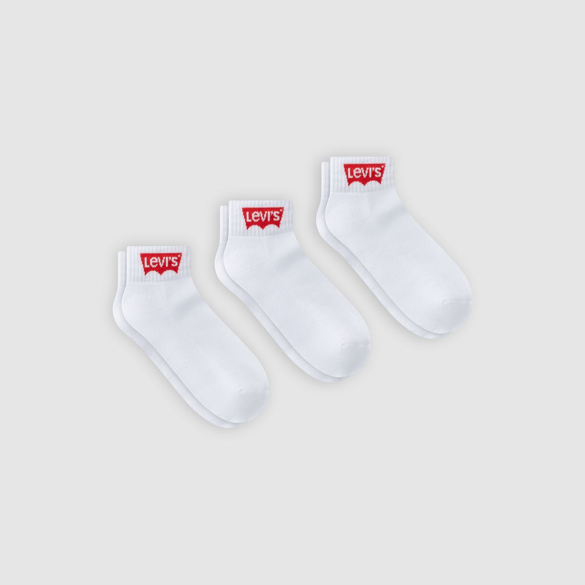 Mid Cut Socks (3-pack) — White