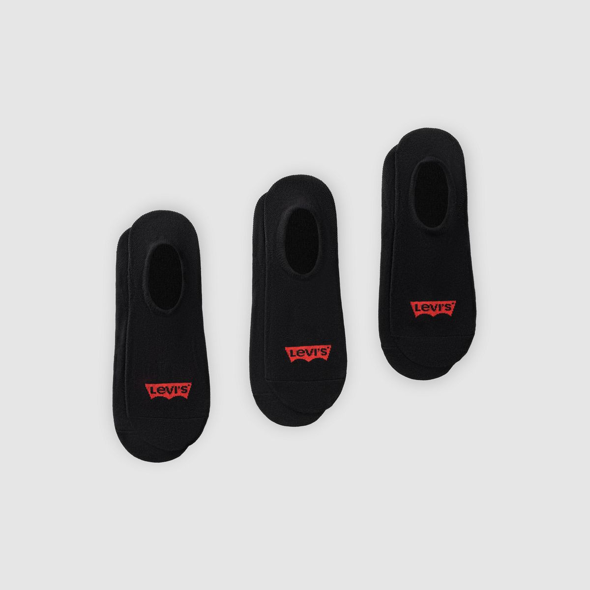 High Cut Socks (3-pack) — Black