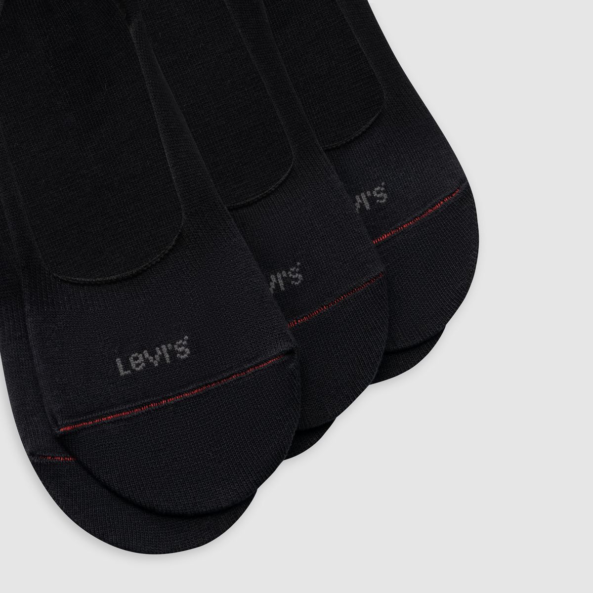 Low Rise Footie Socks (3-Pack) — Black