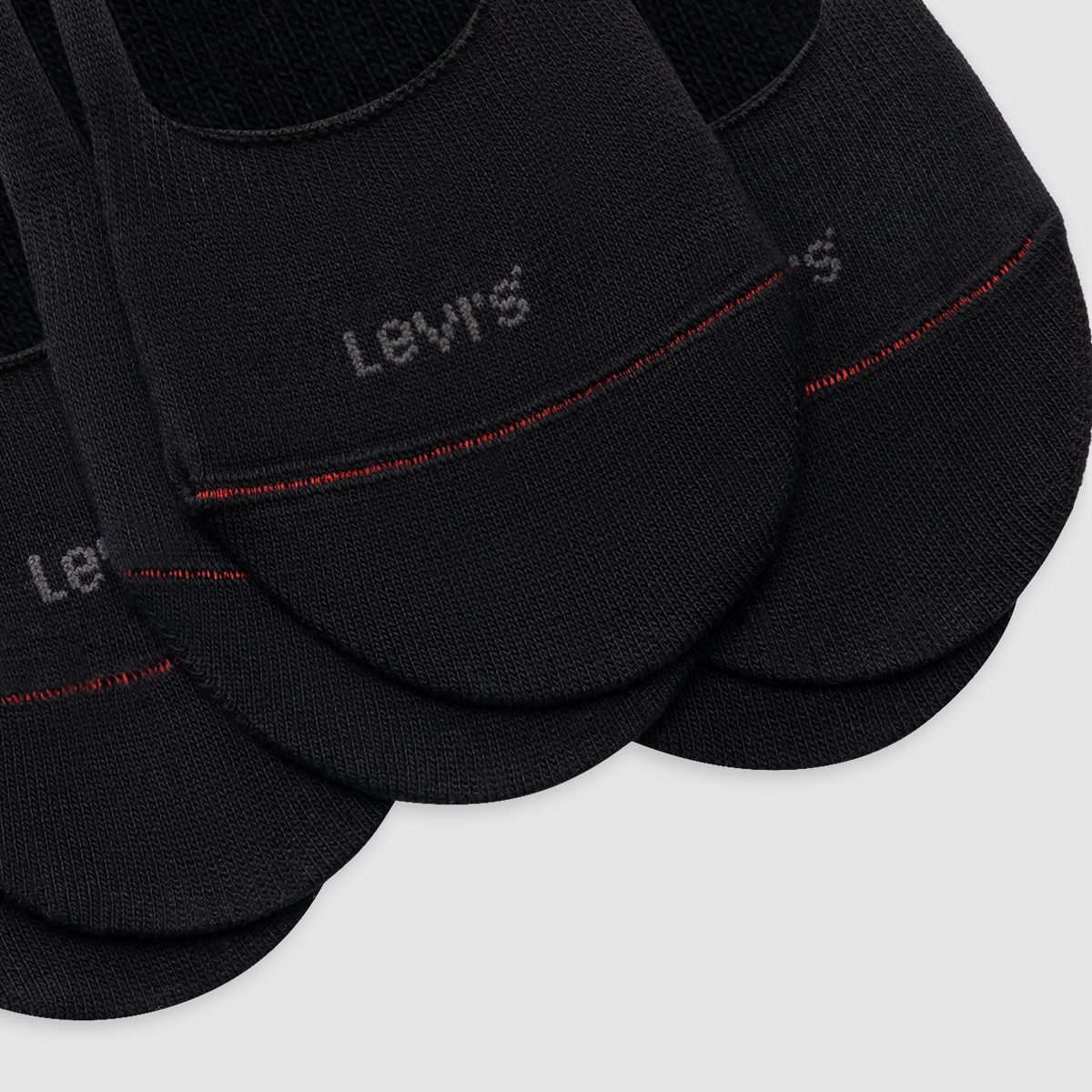 Low Rise Footie Socks (3-Pack) — Black