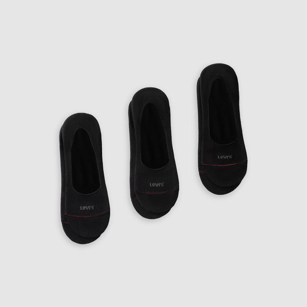 Low Rise Footie Socks (3-Pack) — Black