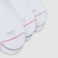 Low Cut Logo Socks (3-Pack) — White - White 2