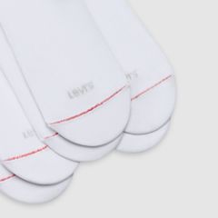 Low Cut Logo Socks (3-Pack) — White - White 3