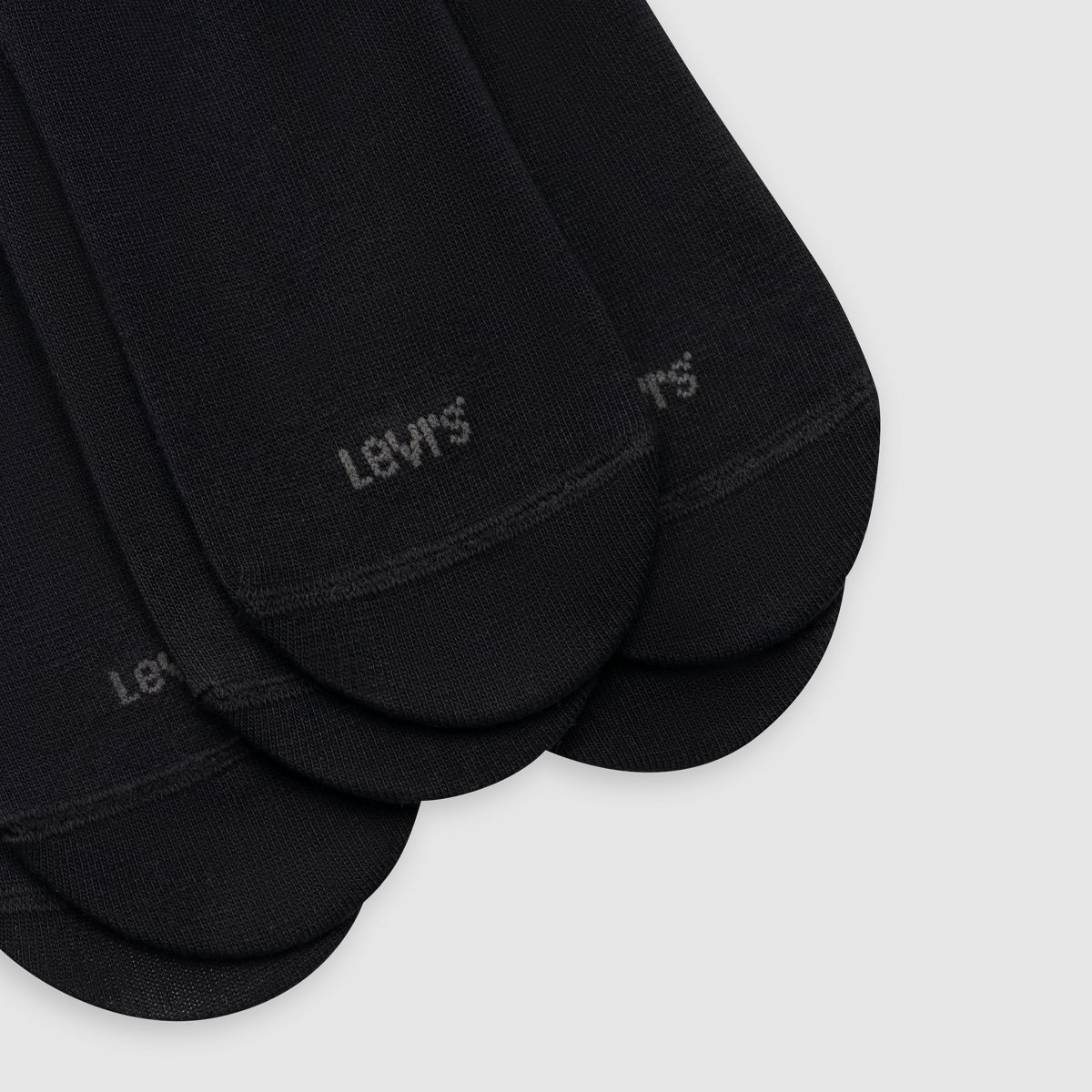 Low Cut Logo Socks (3-Pack) — Black Gold - Black