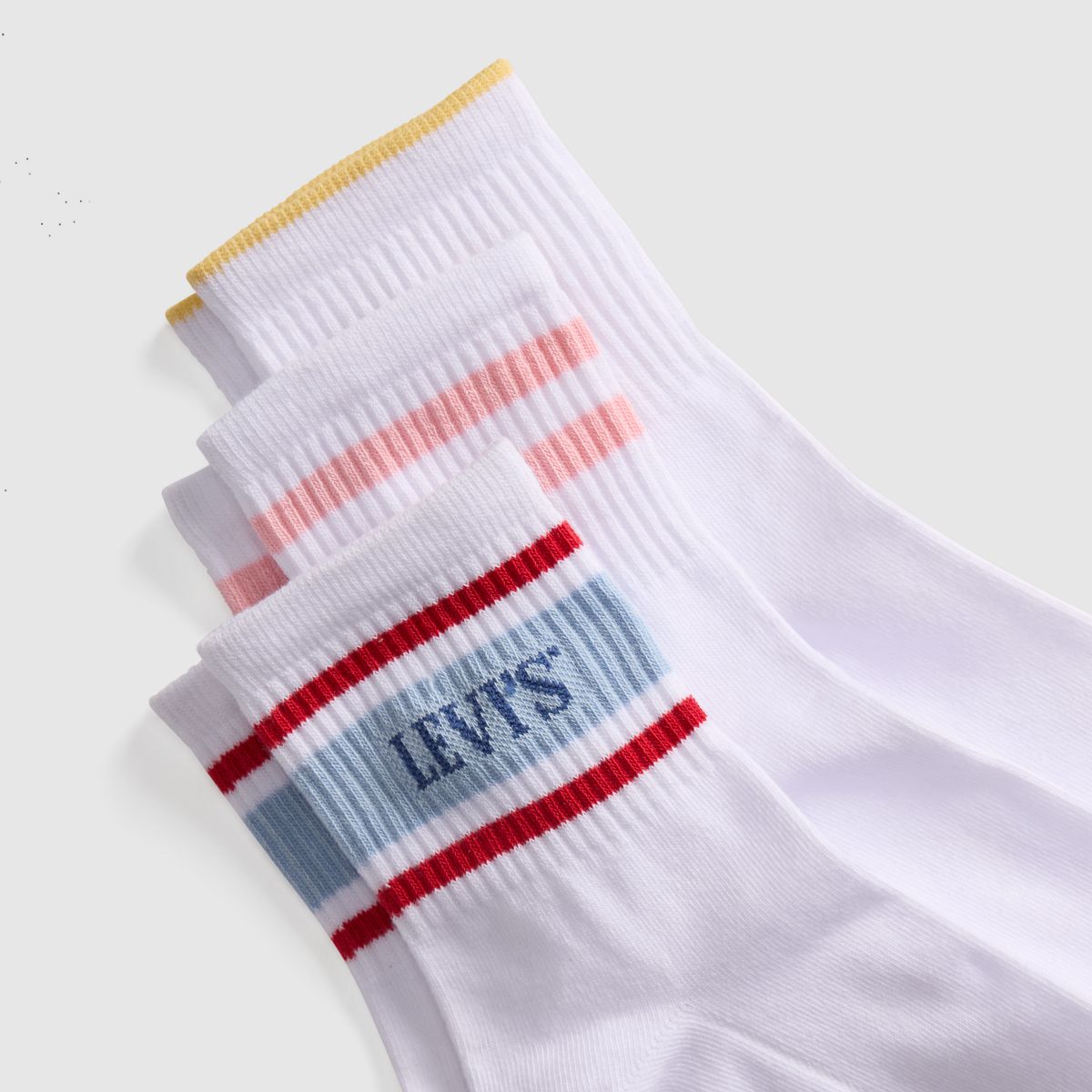 Levi's® Short Cut Socks (3 Pack) — White