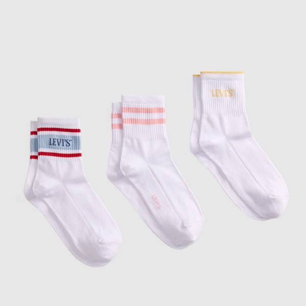 Levi's® Short Cut Socks (3 Pack) — White