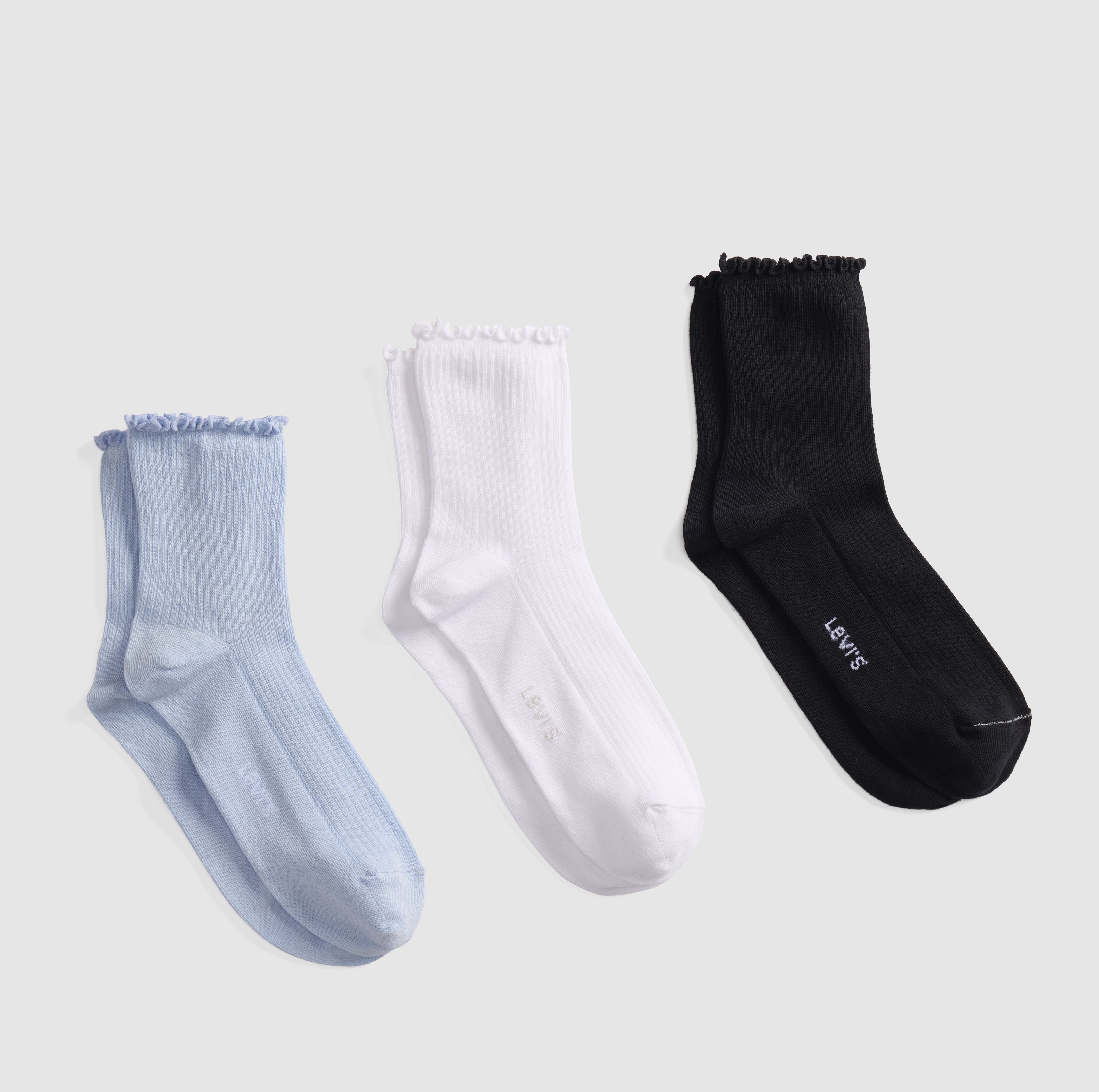 Levi's® Short Cut Lettuce Socks (3 Pack) 1