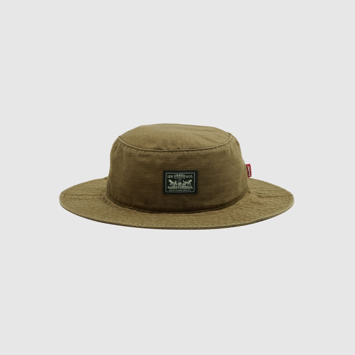 Bay Drawstring Bucket Hat — True Olive - Green