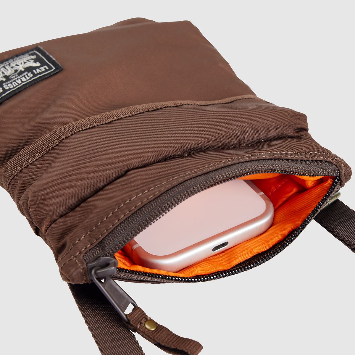 Levi's® Mission Bay Crossbody Pouch — Chestnut - Brown