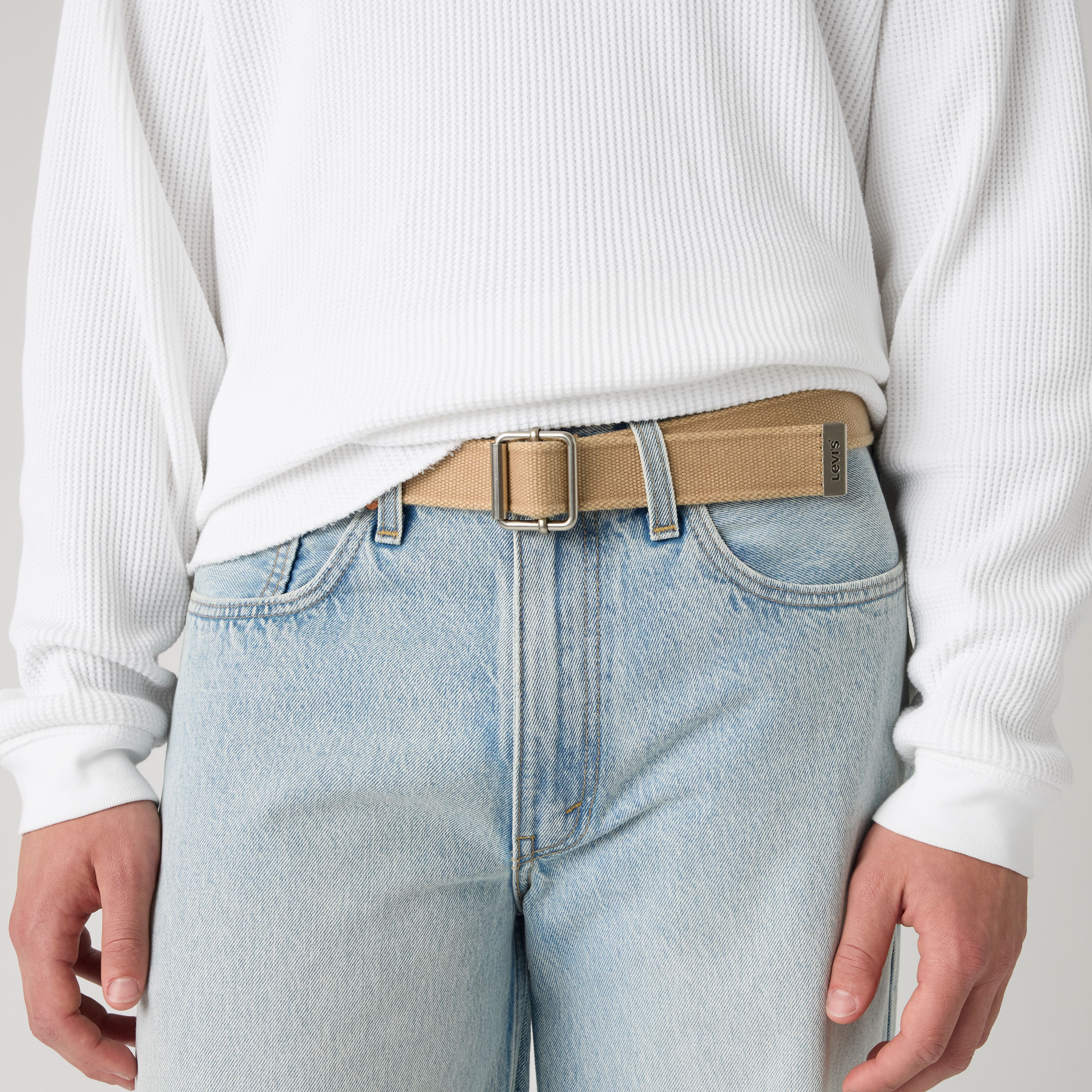 Washed Down Cotton Web Belt 1