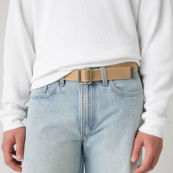 Web Belt — Travertine - Beige