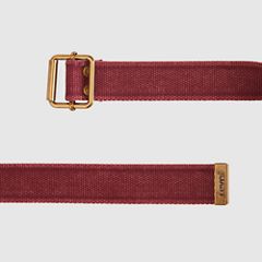 Web Belt — Tawny Port Washed - Red 3