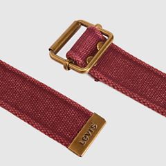 Web Belt — Tawny Port Washed - Red 4