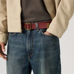 Web Belt — Tawny Port Washed - Red 1