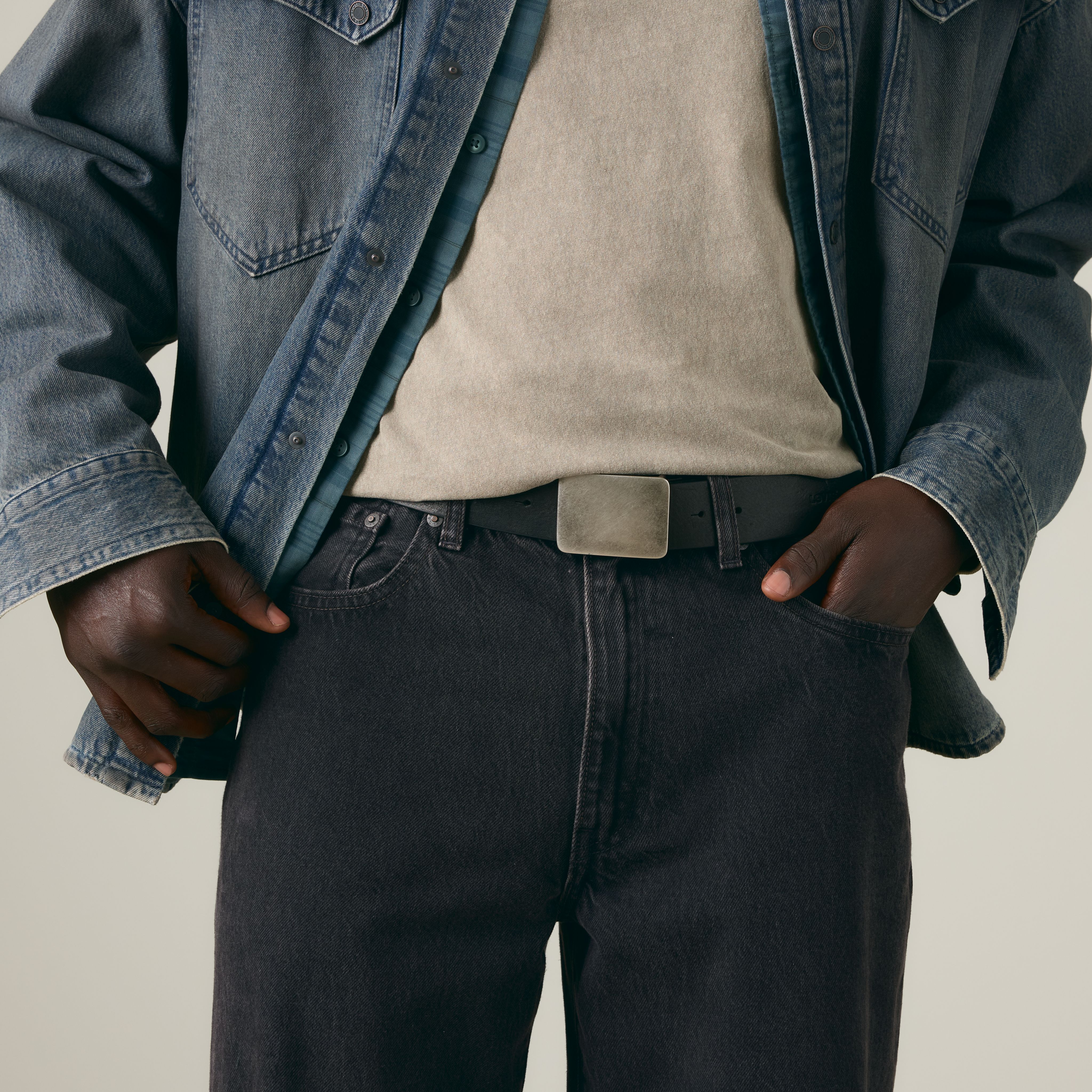 Ryder Plaque Buckle Belt 1