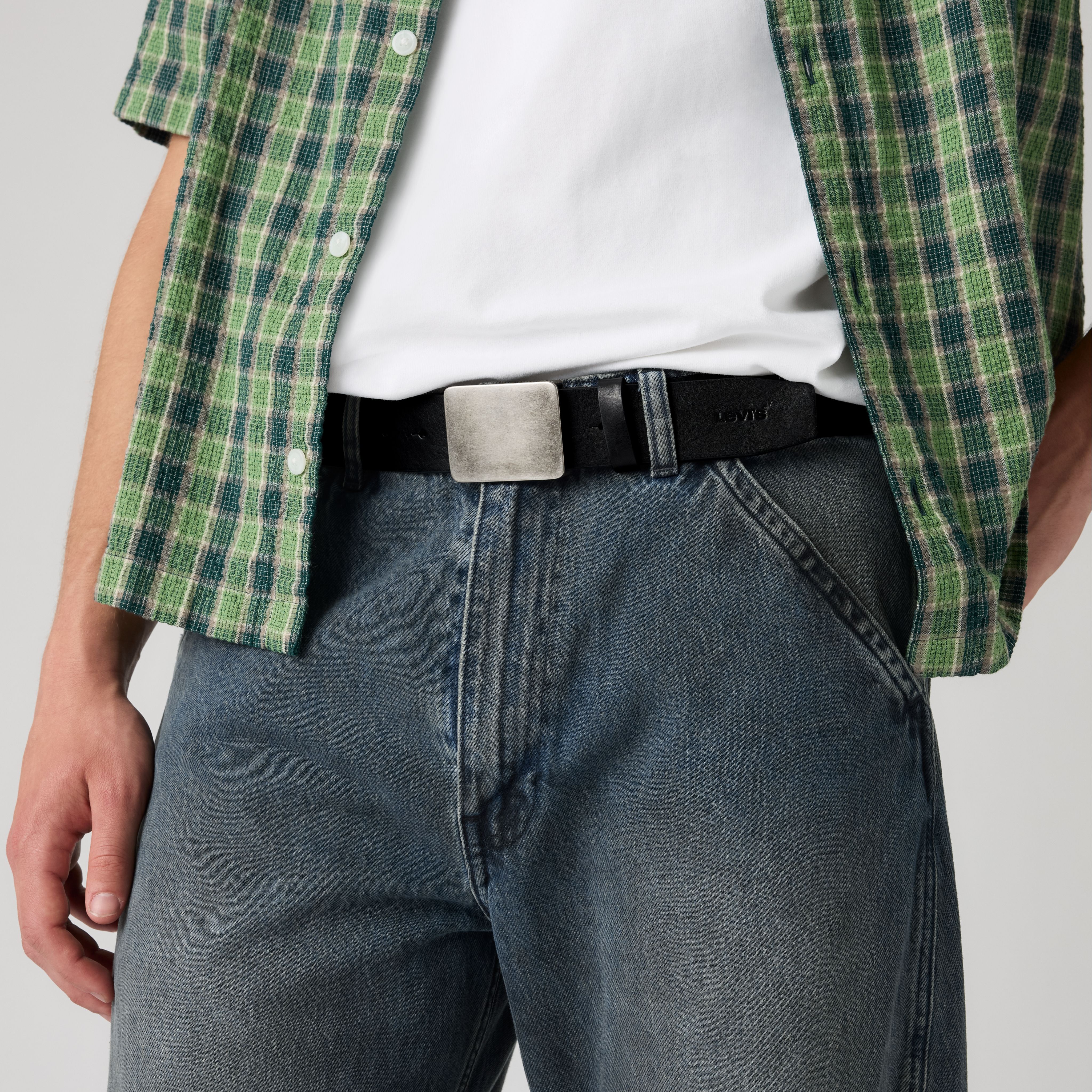 Ryder Plaque Buckle Belt 1