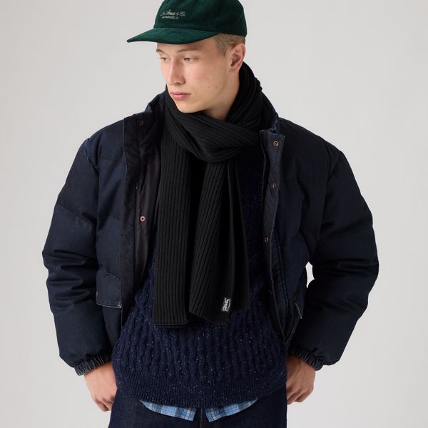 Sunset Scarf — Anthracite Night - Black