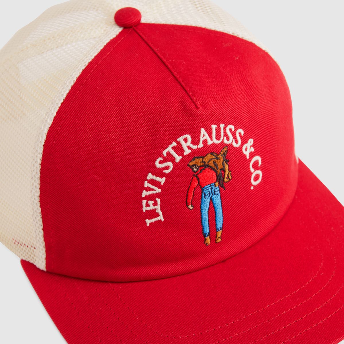 Saddleman Trucker Cap — Urban Red - Red