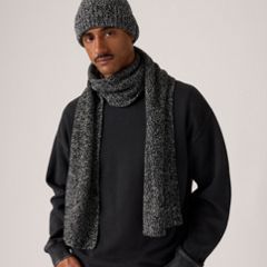 Holiday Scarf — Anthracite Night - Black 1
