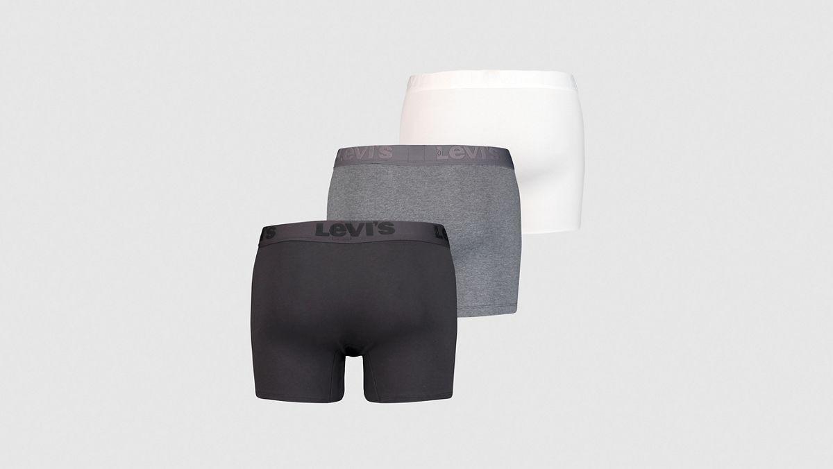 Premium Boxer Briefs (3-Pack) — Back Grey Combo - Multi-Color