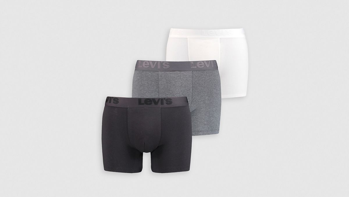 Premium Boxer Briefs (3-Pack) — Back Grey Combo - Multi-Color