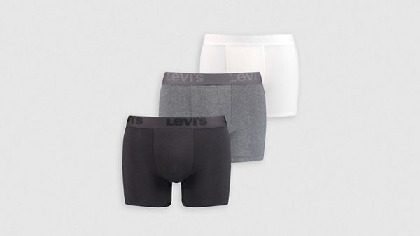 Premium Boxer Briefs (3-Pack) — Back Grey Combo - Multi-Color