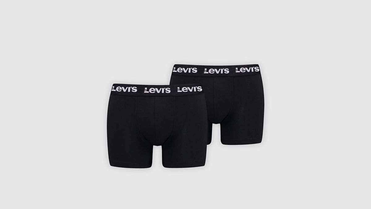 Levi's® Basic Boxer Brief - 2 Pack — Black - Black