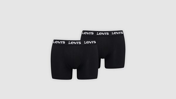 Levi's® Basic Boxer Brief - 2 Pack — Black - Black