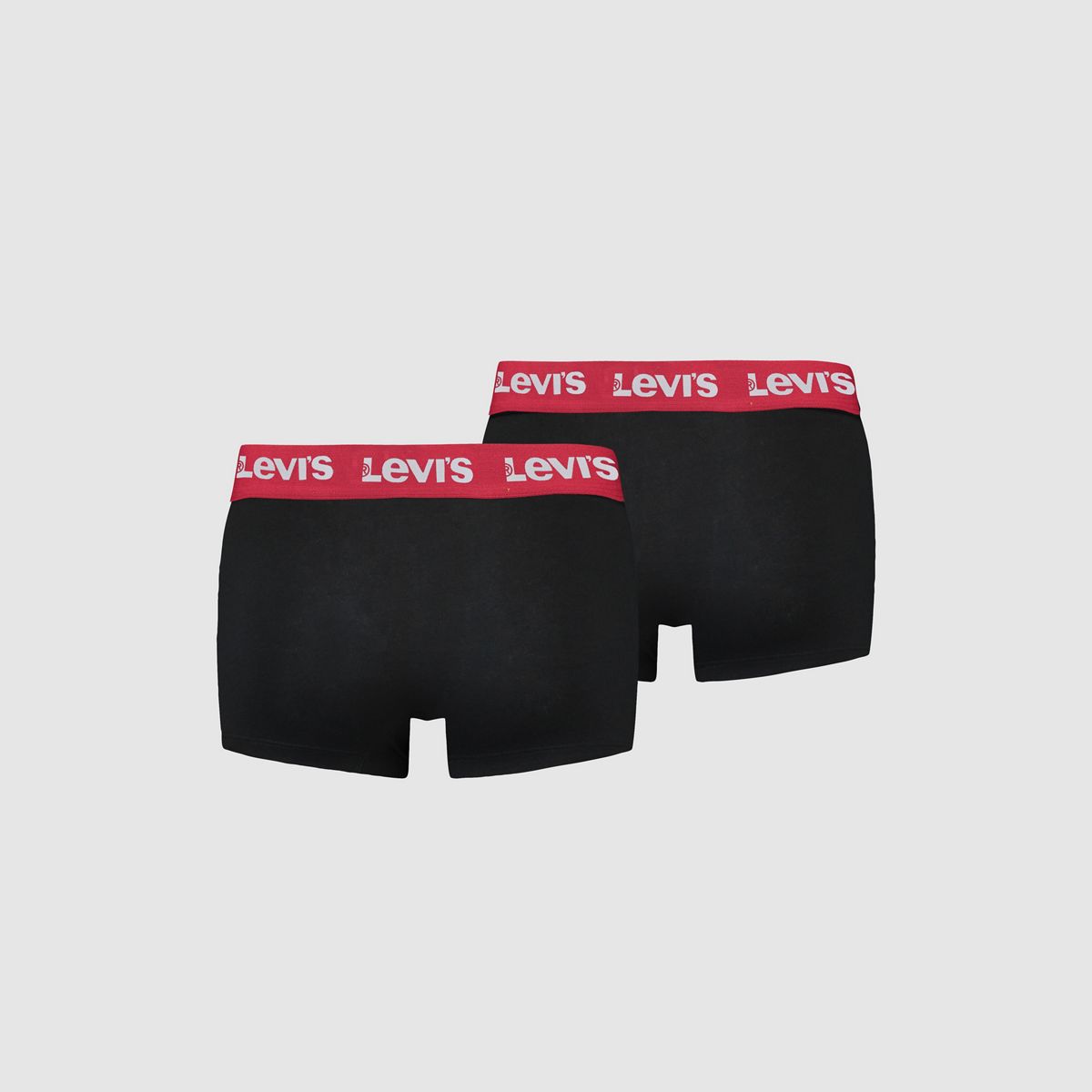Levi's® Basic Boxer Brief - 2 Pack — Black/Red - Black