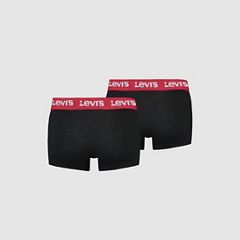 Levi's® Basic Boxer Brief - 2 Pack — Black/Red - Black 2