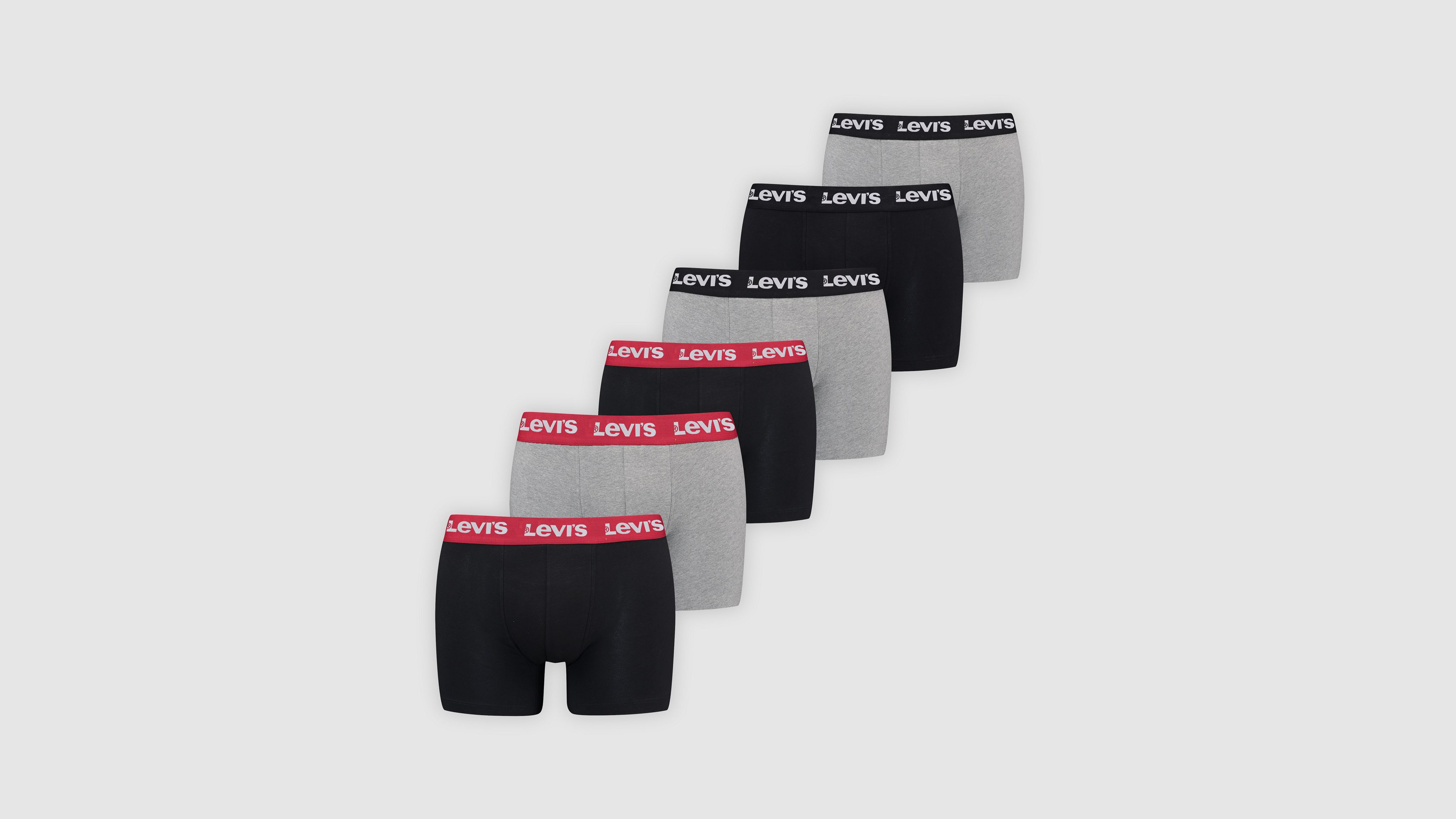 Levi's® Repeat Logo Boxer Briefs - 6 Pack 1