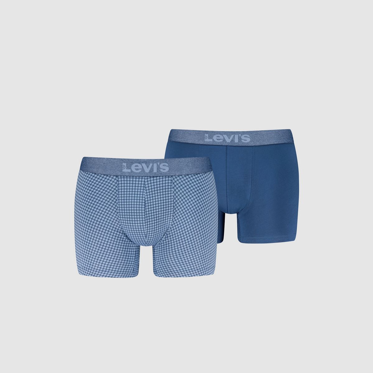 Levi's® Denim Ging Boxer Brief - 2 pack — Blue Combo - Blue