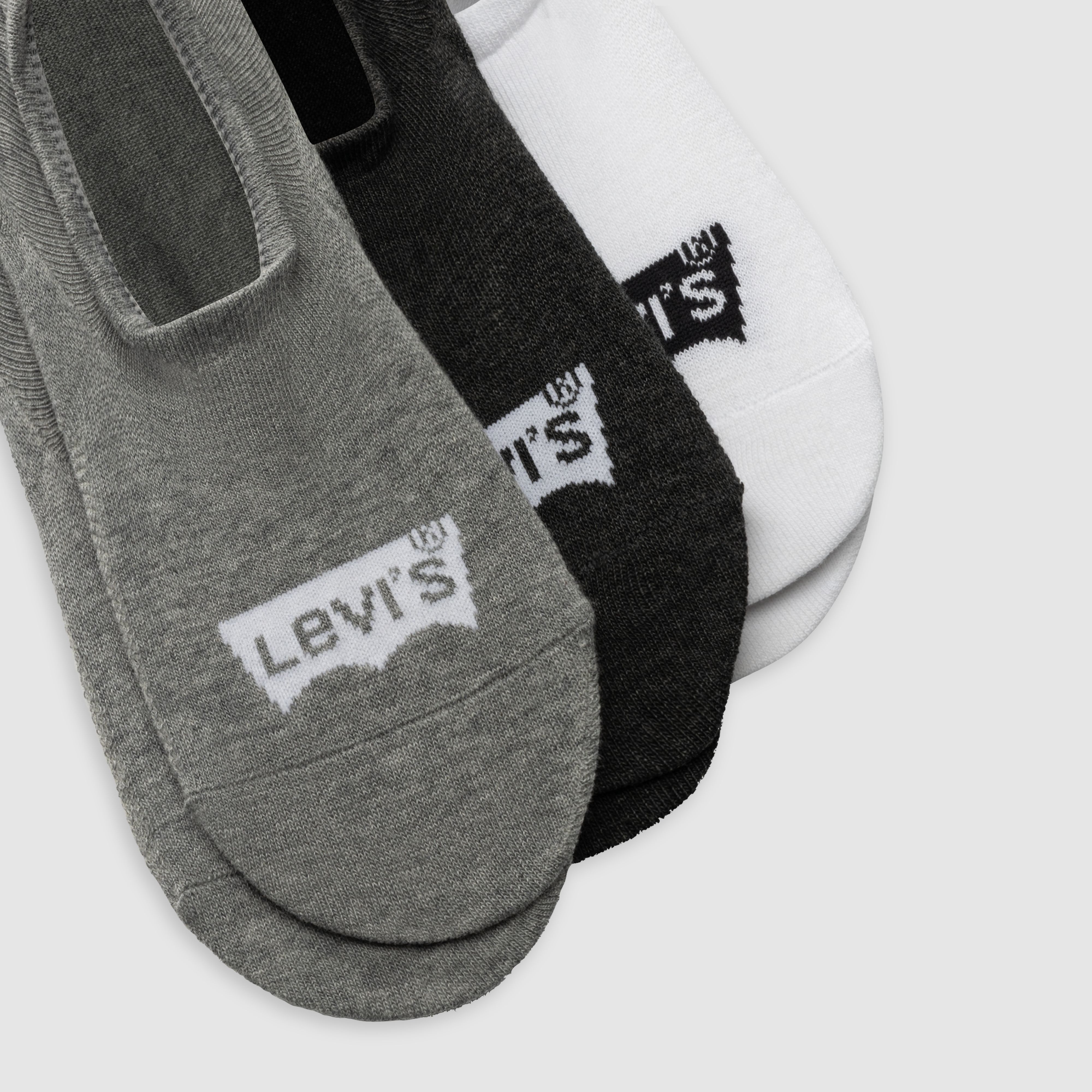 Levi's® High Cut Batwing Logo Recycled Cotton Socks - 3 pack 2