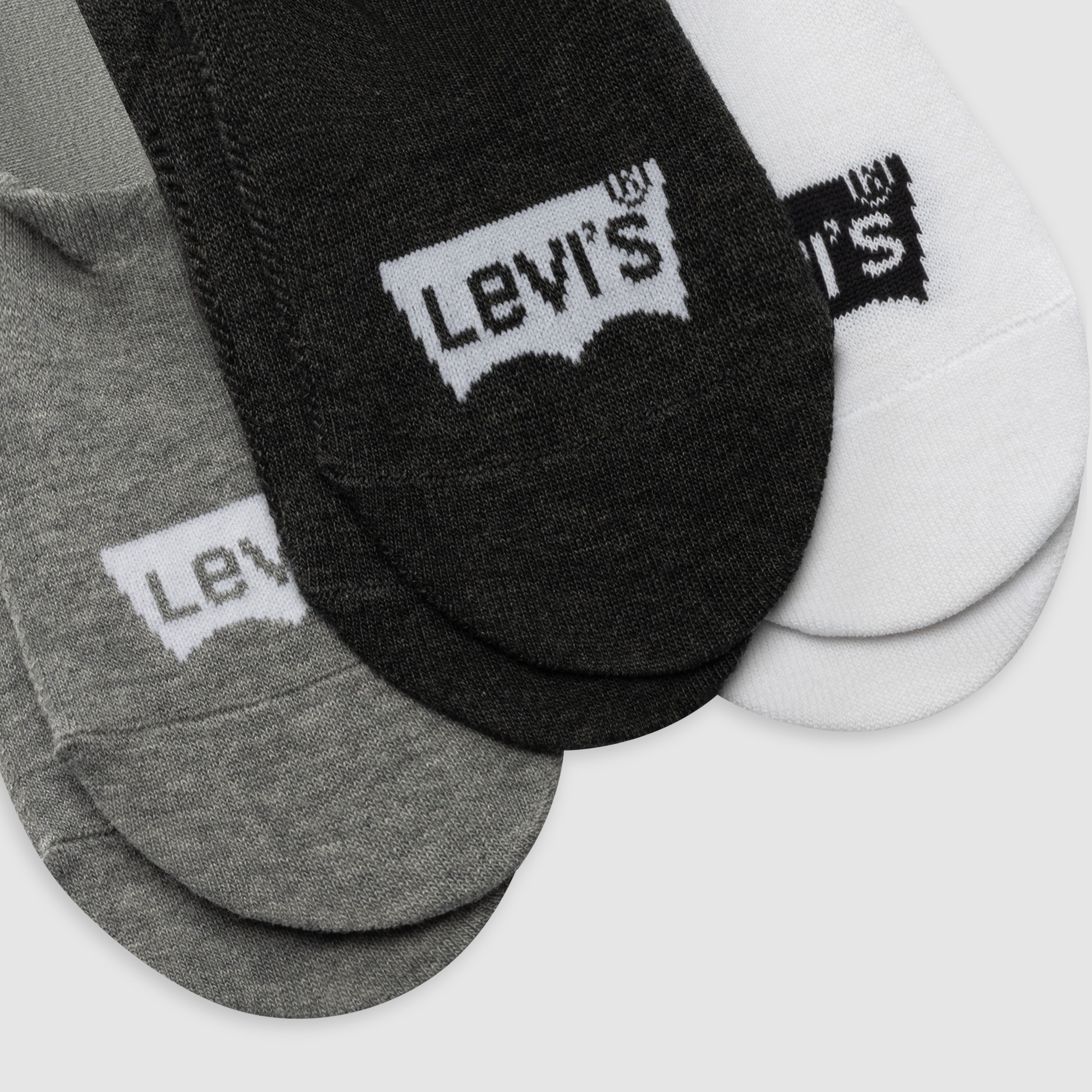 Levi's® High Cut Batwing Logo Recycled Cotton Socks - 3 pack 3
