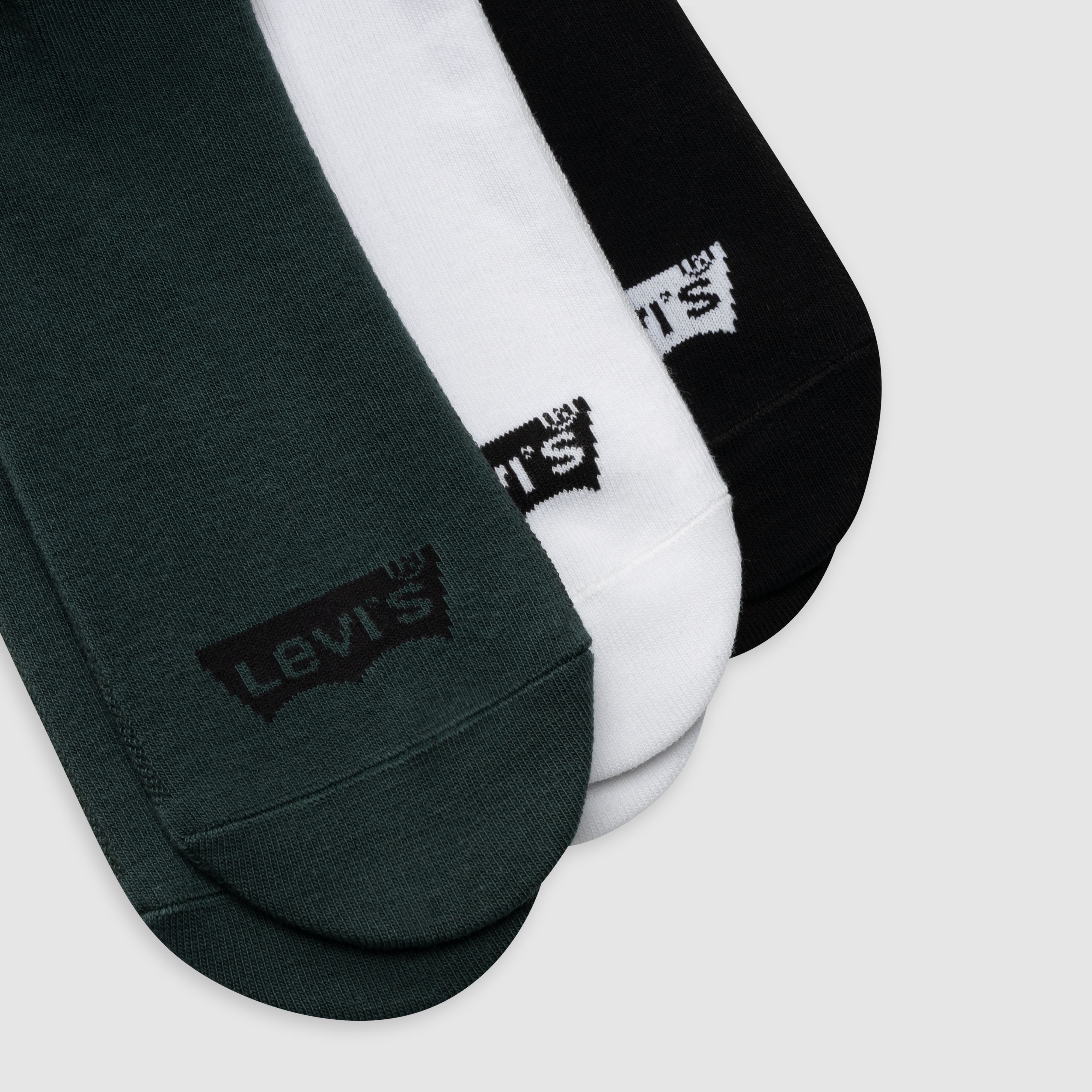 Levi's® Mid Cut Batwing Logo Recycled Cotton Socks - 3 pack 2