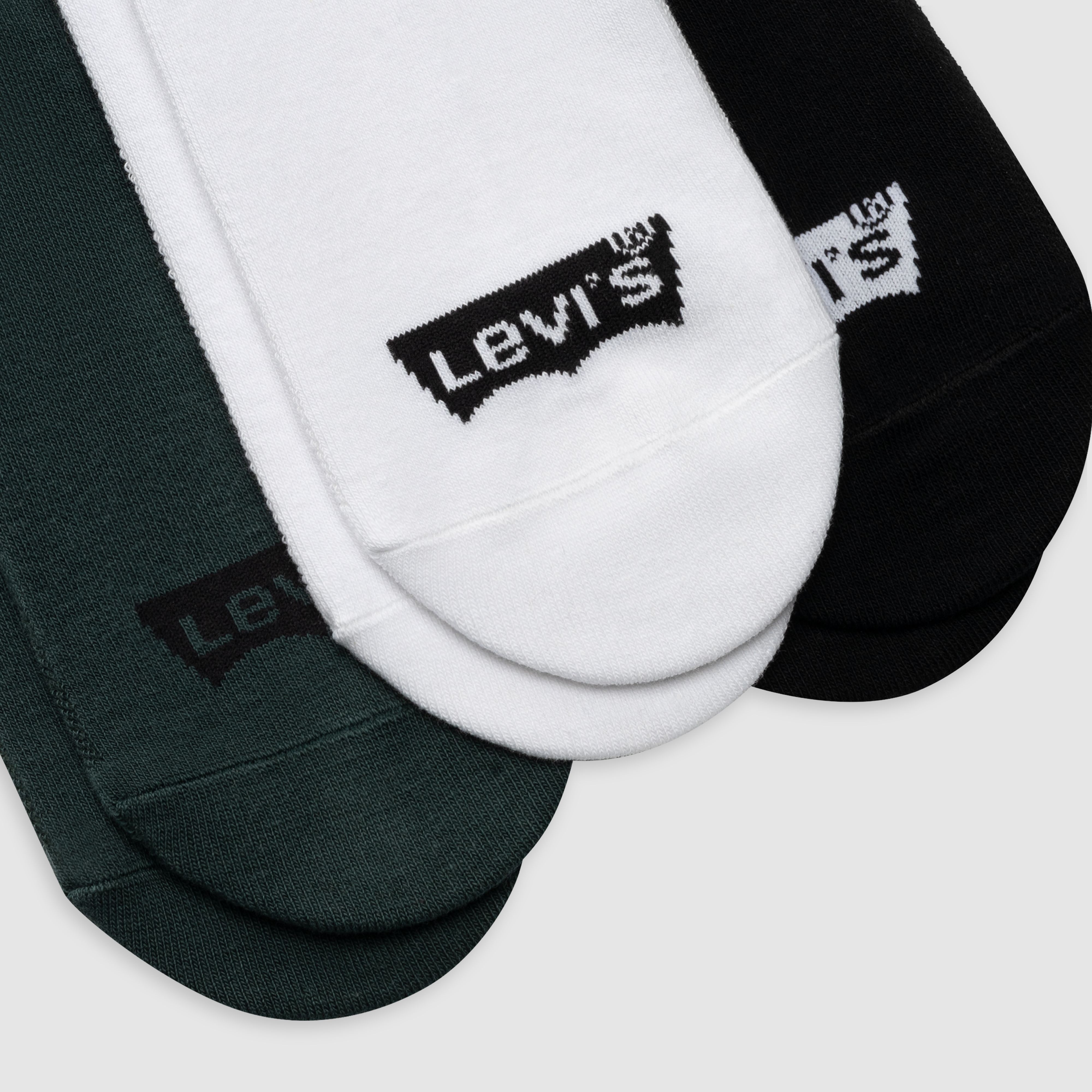 Levi's® Mid Cut Batwing Logo Recycled Cotton Socks - 3 pack 3