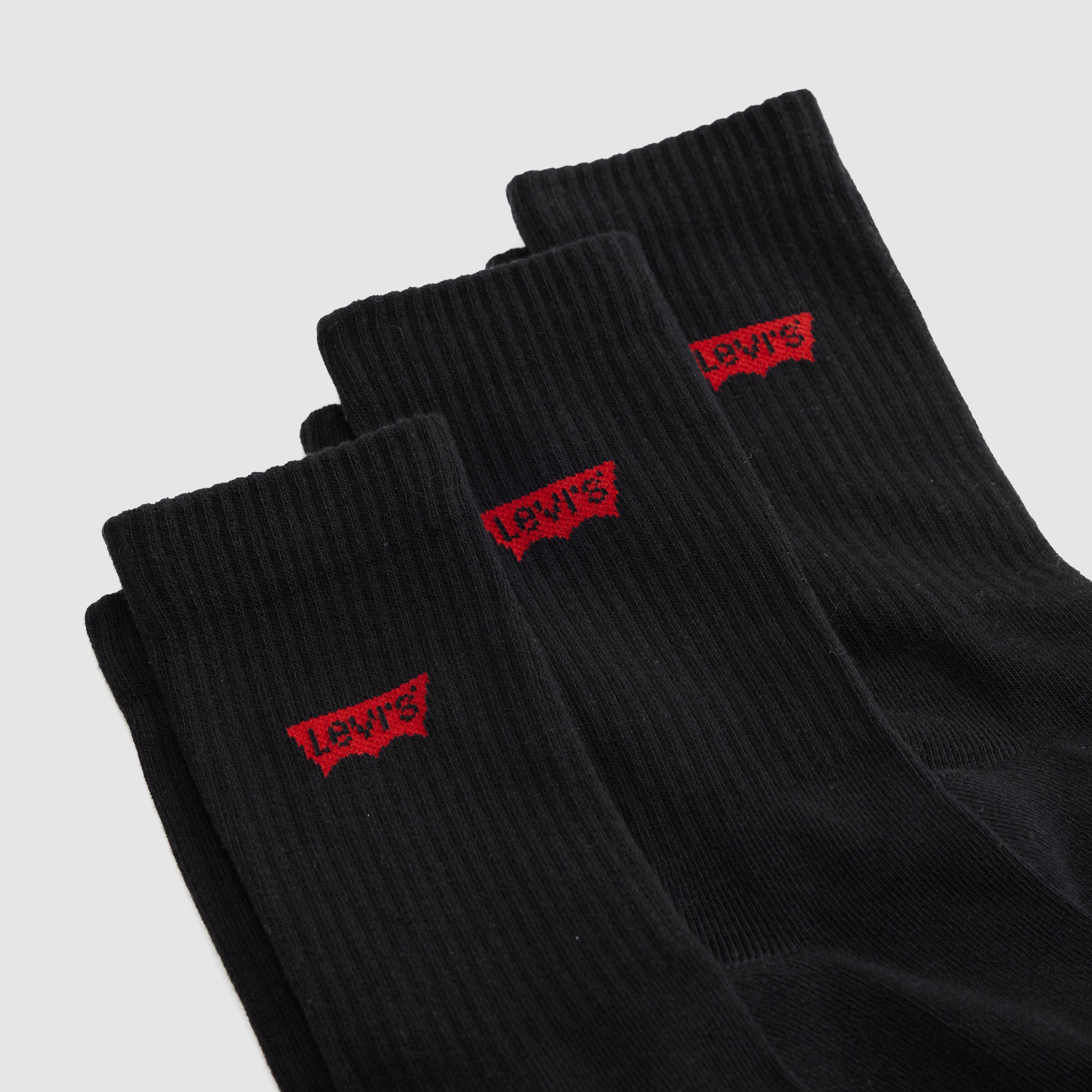 Levi's® Regular Cut Batwing Logo Recycled Cotton Socks - 3 pack 2