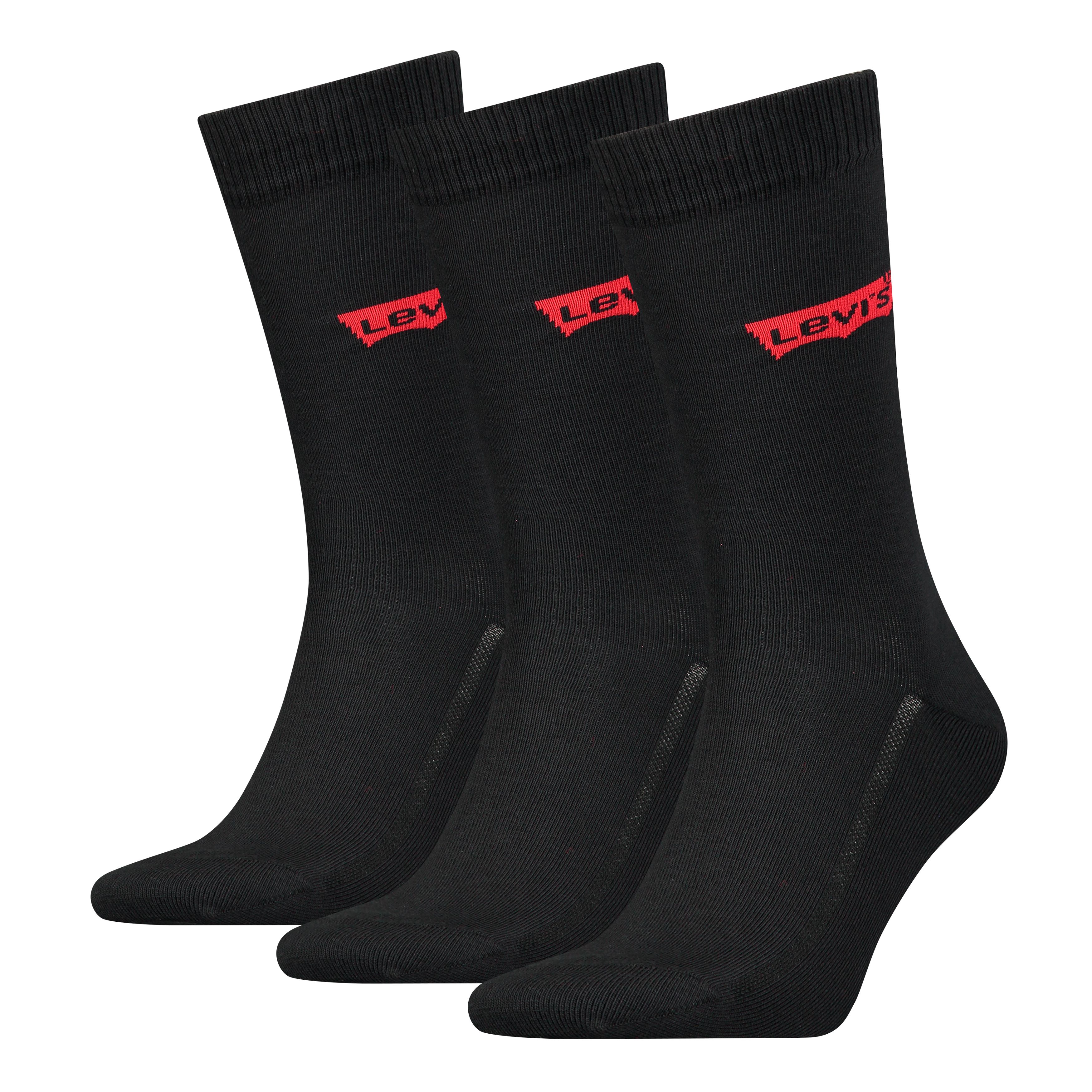Levi's® Regular Cut Batwing Logo Recycled Cotton Socks - 3 pack 1