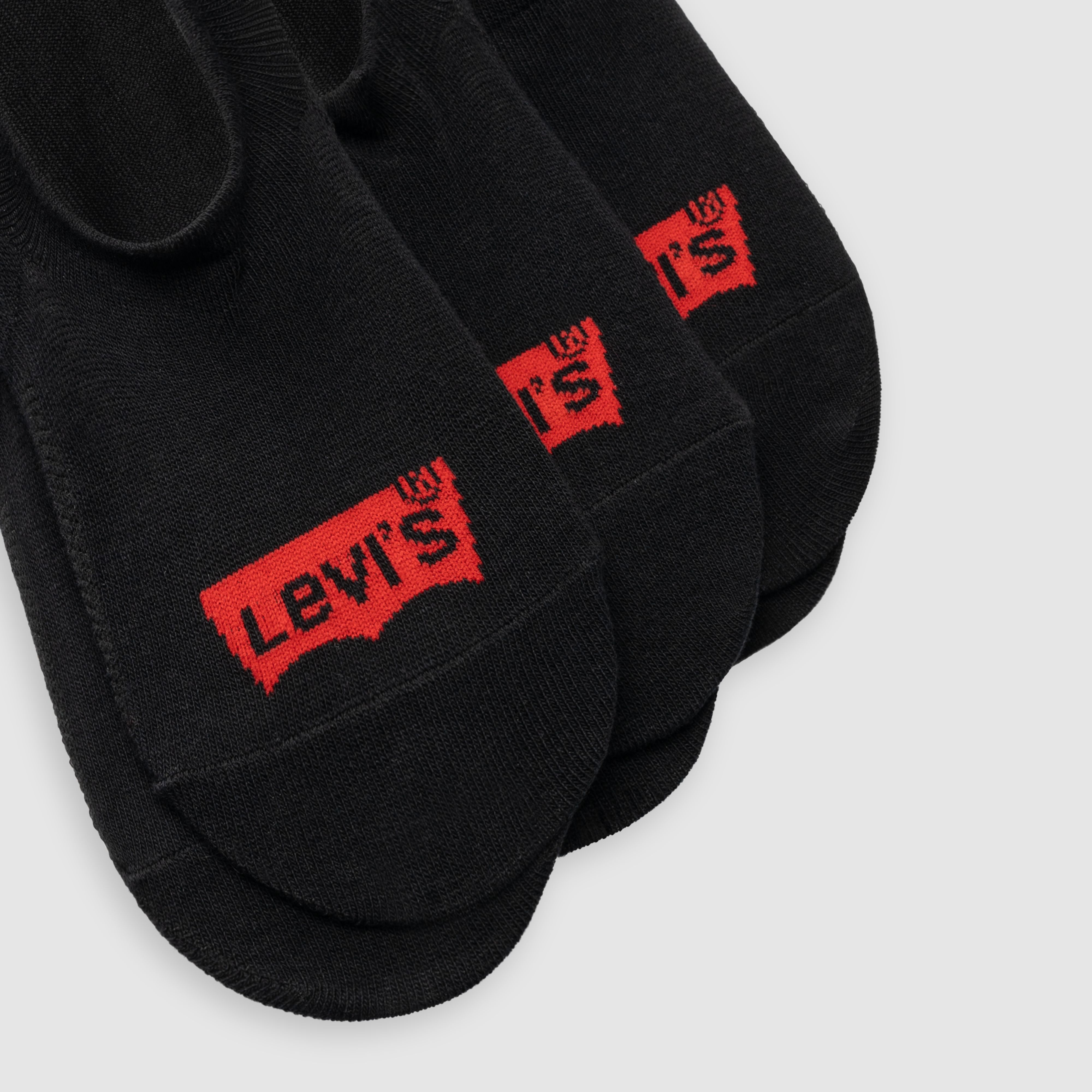 Levi's® High Cut Batwing Logo Recycled Cotton Socks - 3 pack 2