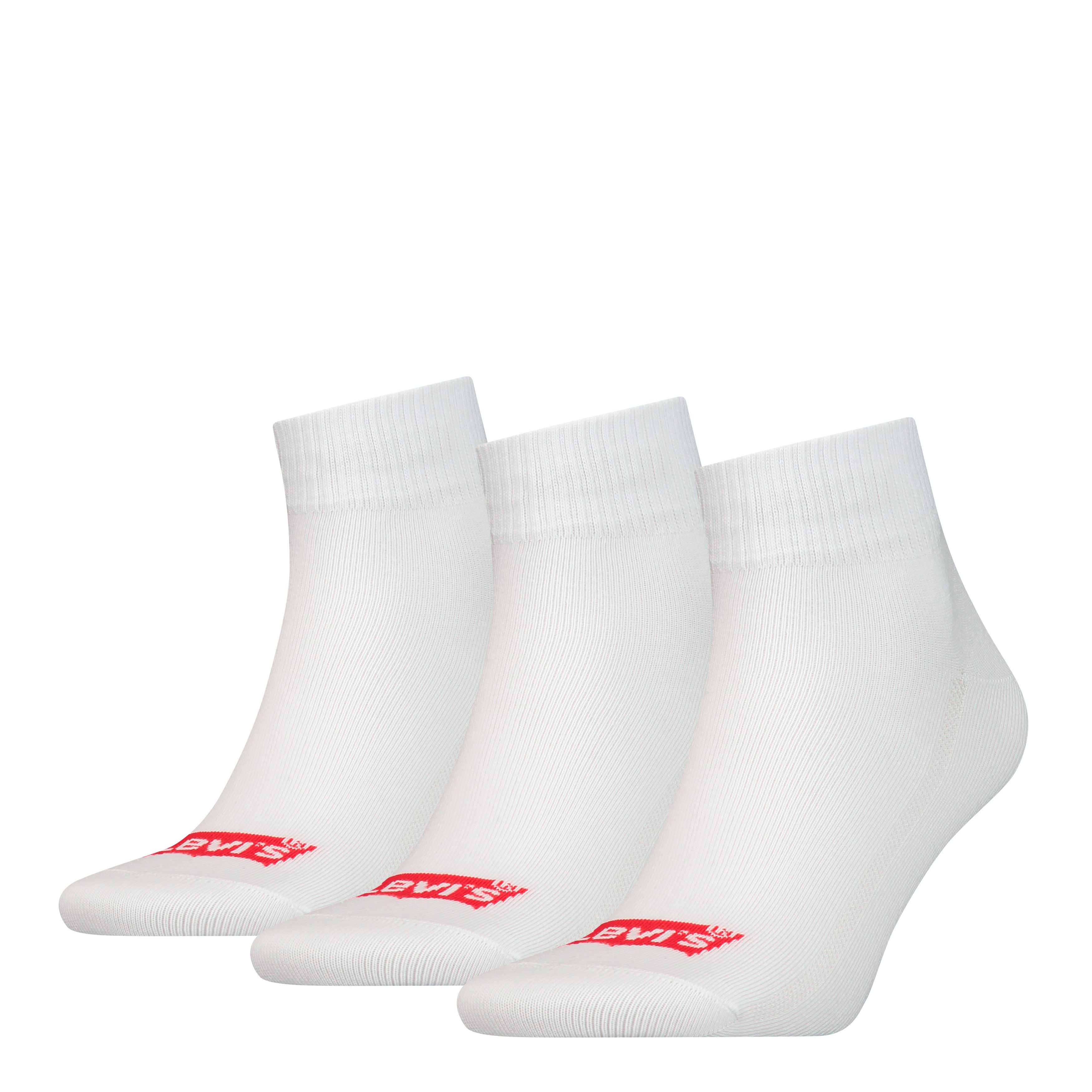 Levi's® Mid Cut Batwing Logo Recycled Cotton Socks - 3 pack 1