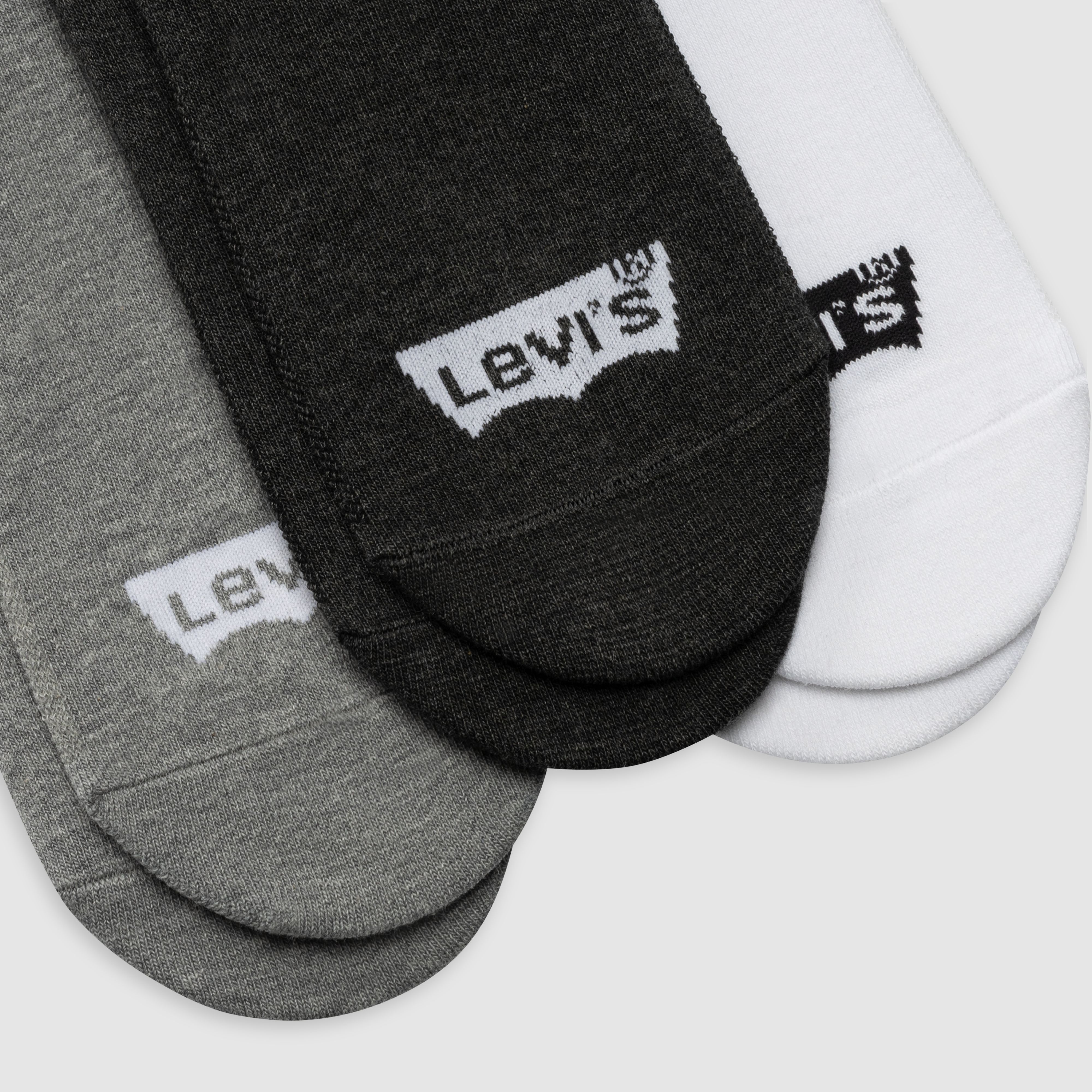 Levi's® Regular Cut Batwing Logo Recycled Cotton Socks - 3 pack 3