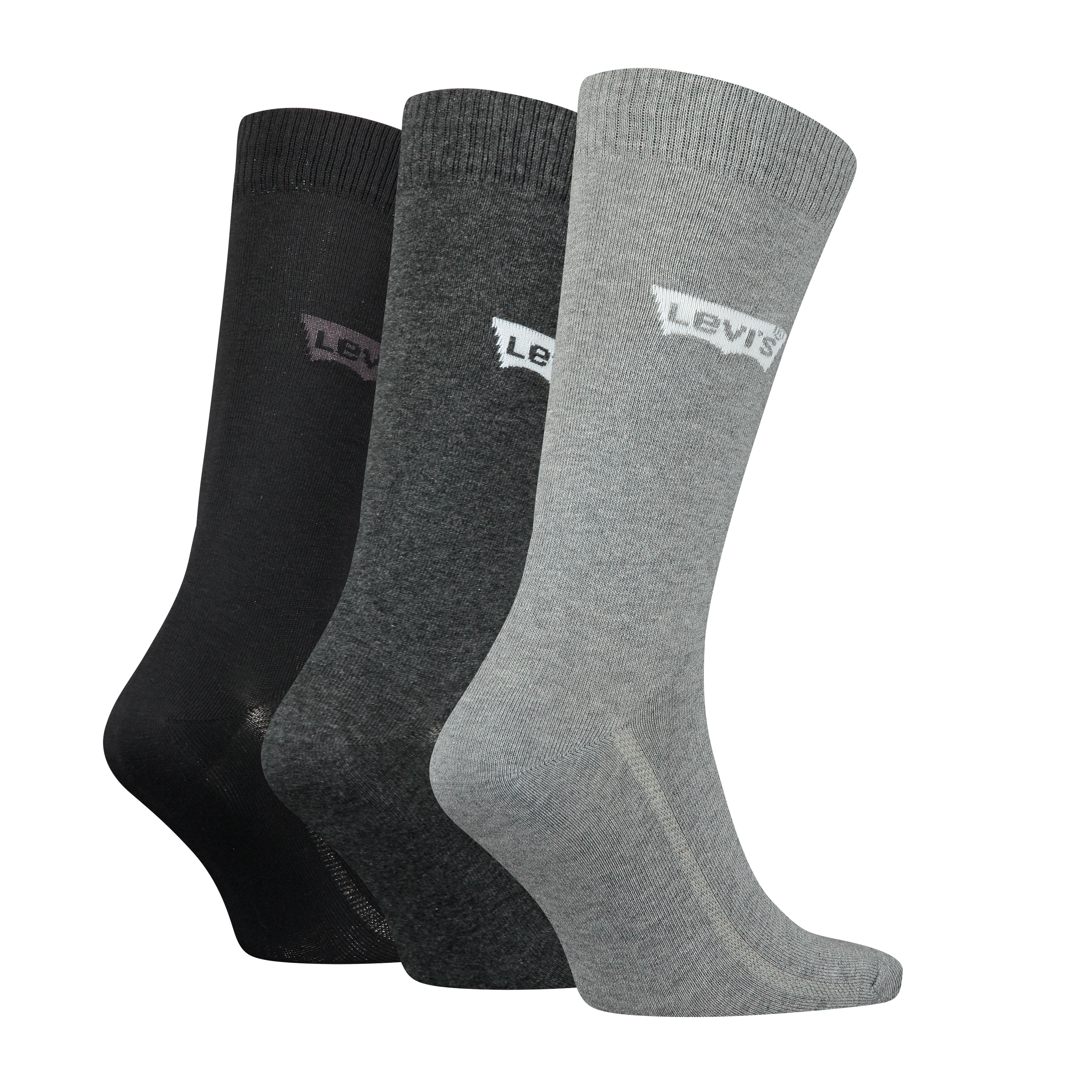 Levi's® Regular Cut Batwing Logo Recycled Cotton Socks - 3 pack 2