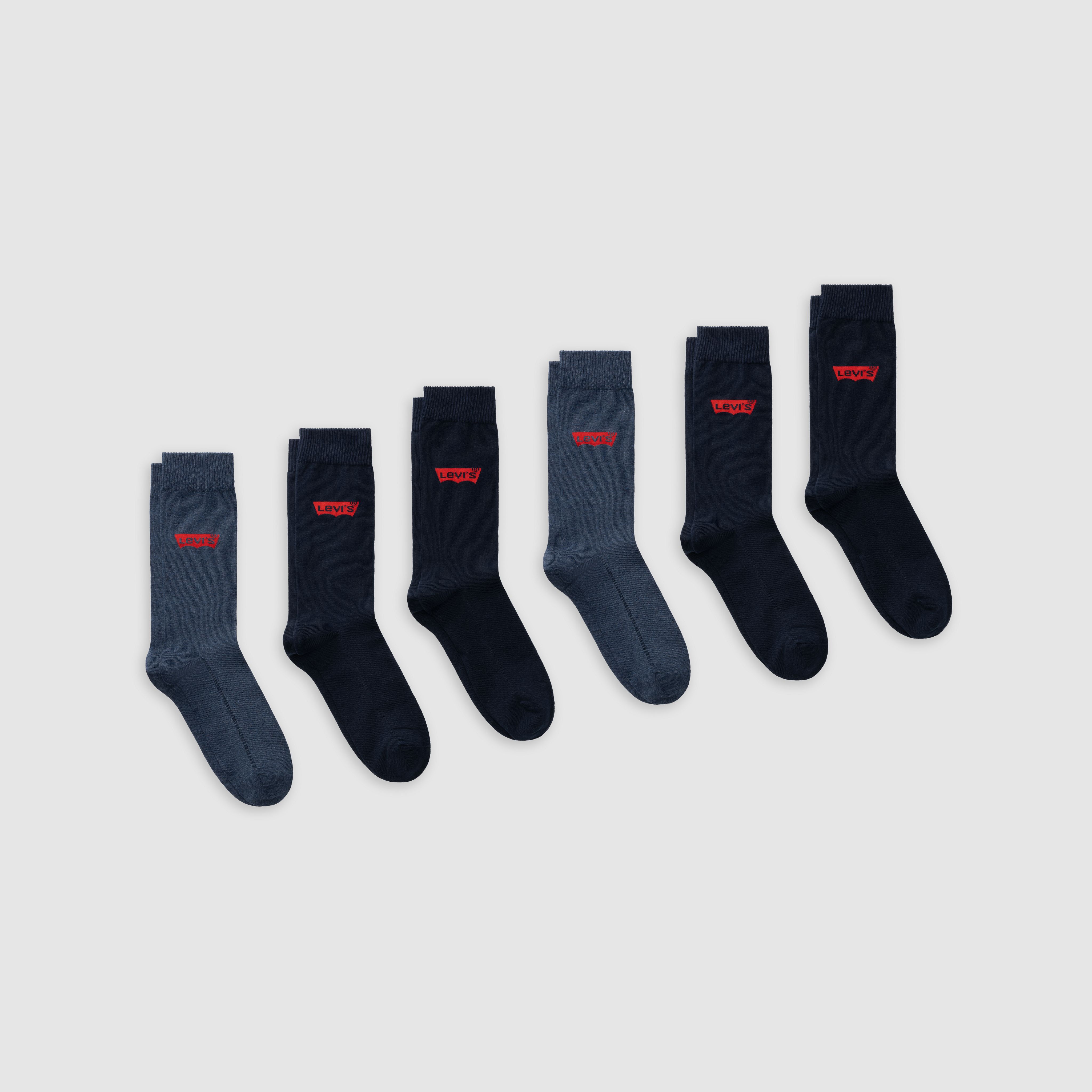 Levi's® Regular Cut Batwing Socks - 6 Pack 1