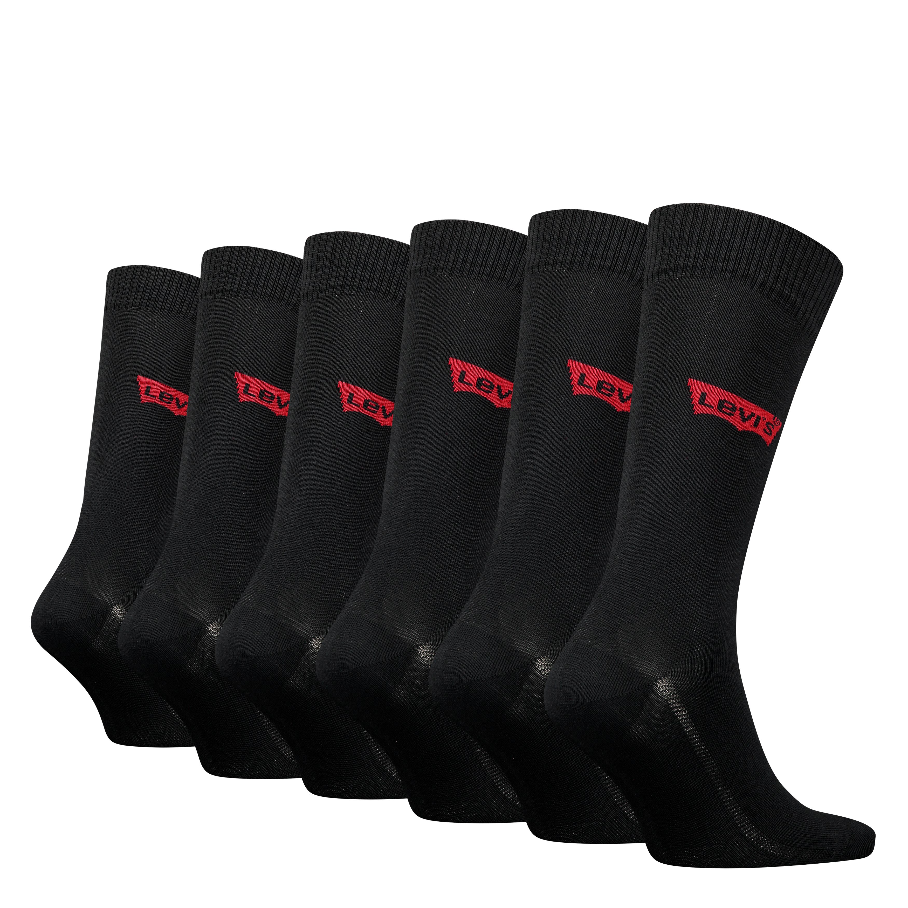 Levi's® Regular Cut Batwing Logo Socks - 6 pack 2