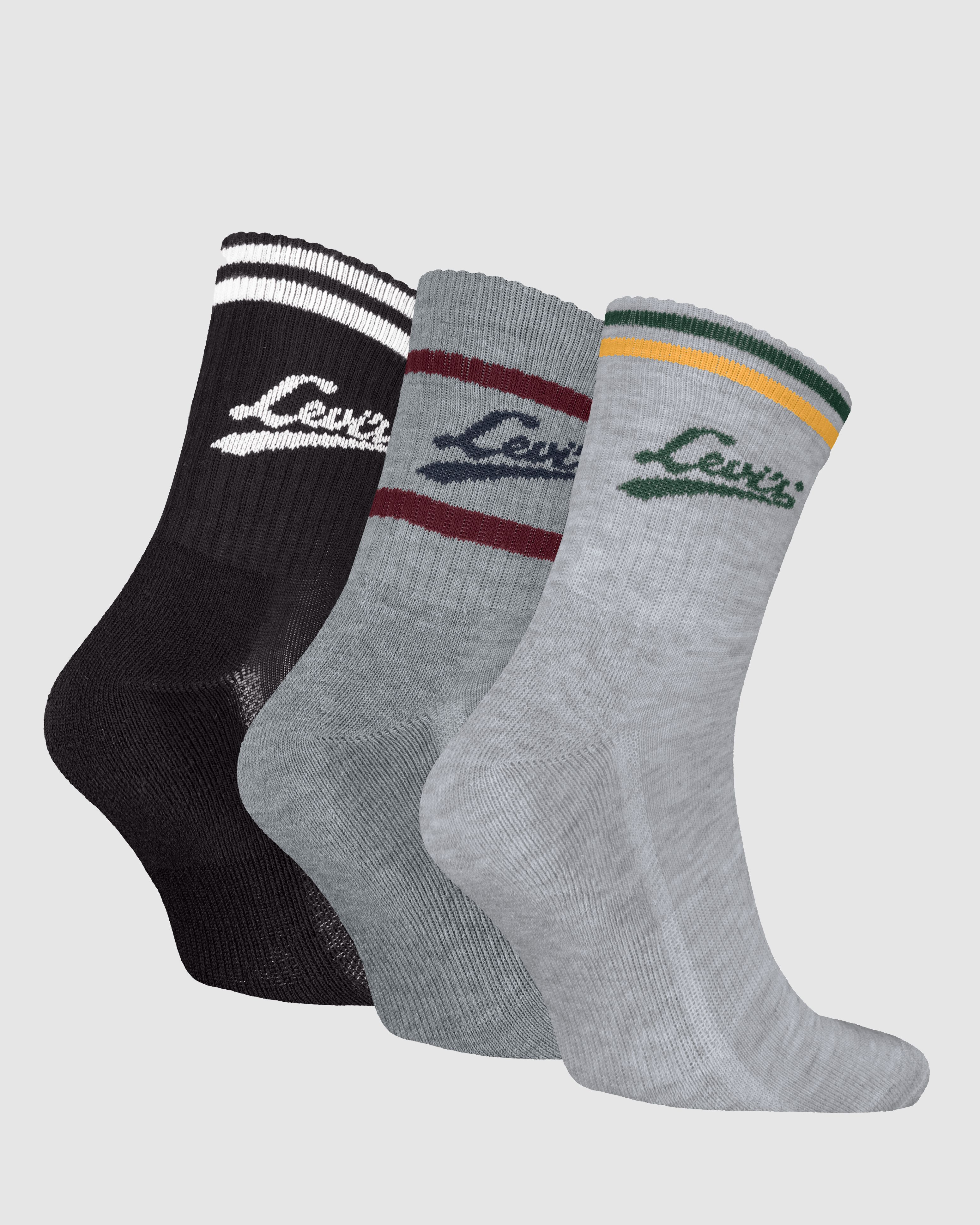 Levi's® Short Cut Collegitate Socks - 3 Pack 2