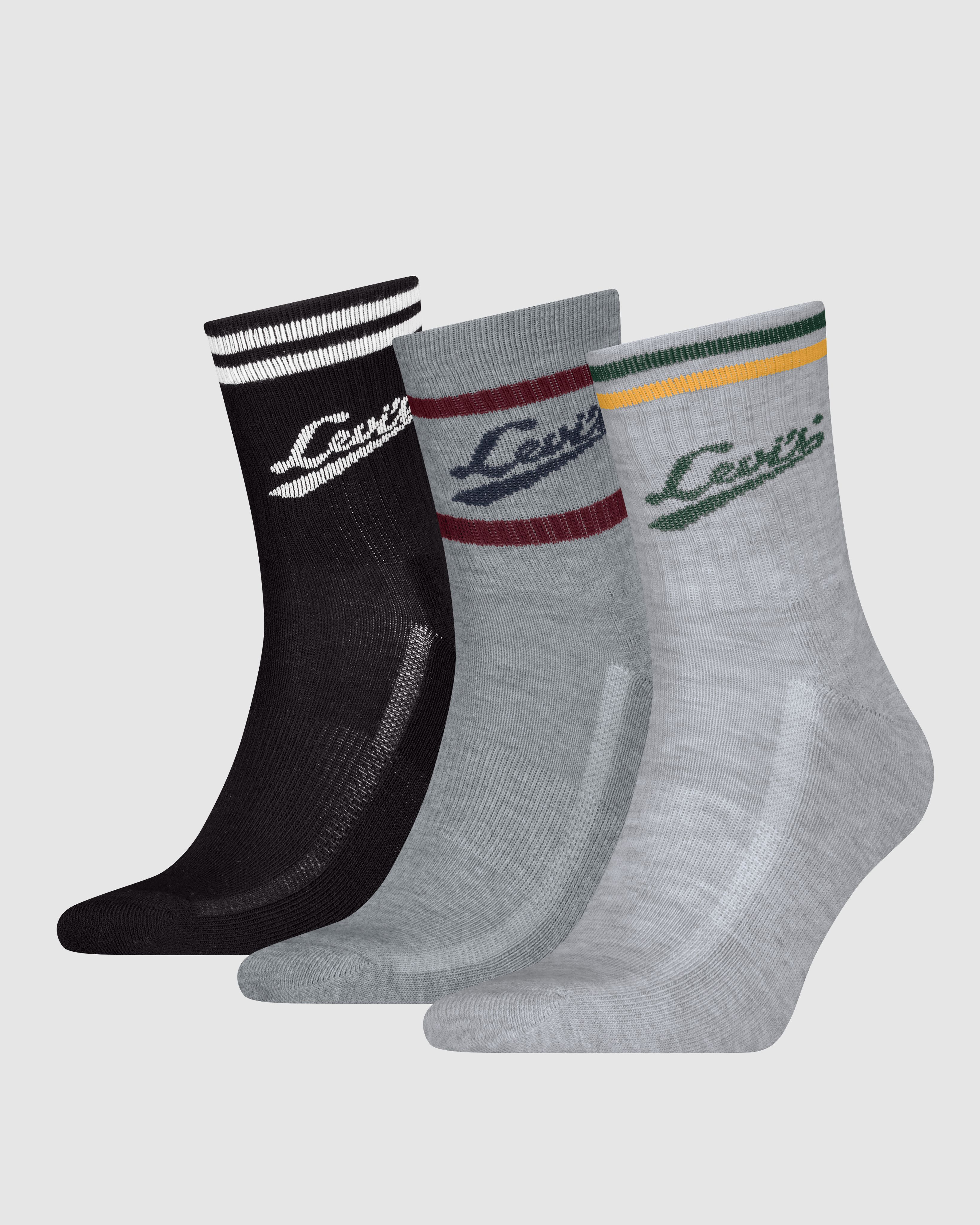 Levi's® Short Cut Collegitate Socks - 3 Pack 1