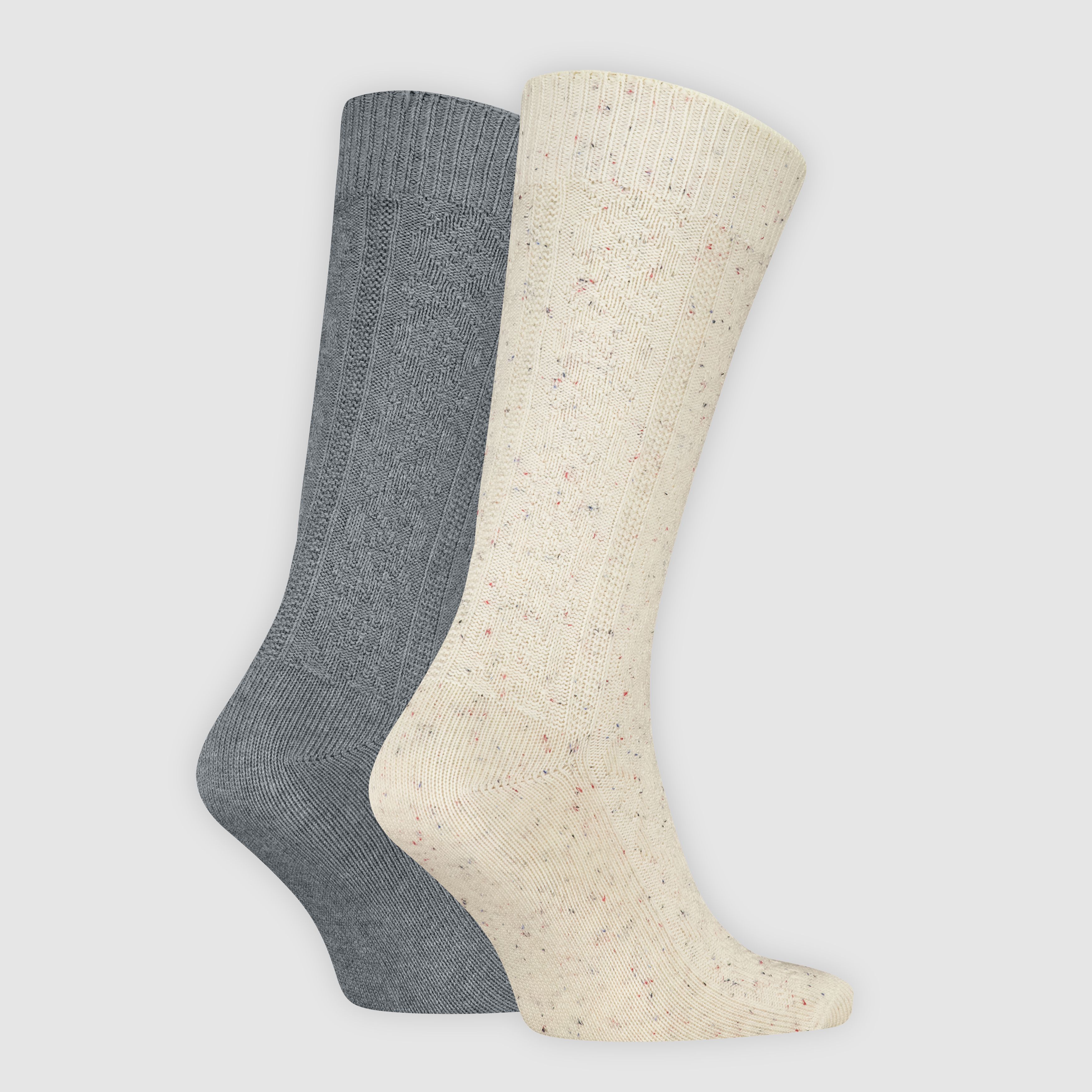 Levi's® Regular Cut Cable Argyle Socks - 2 pack 2