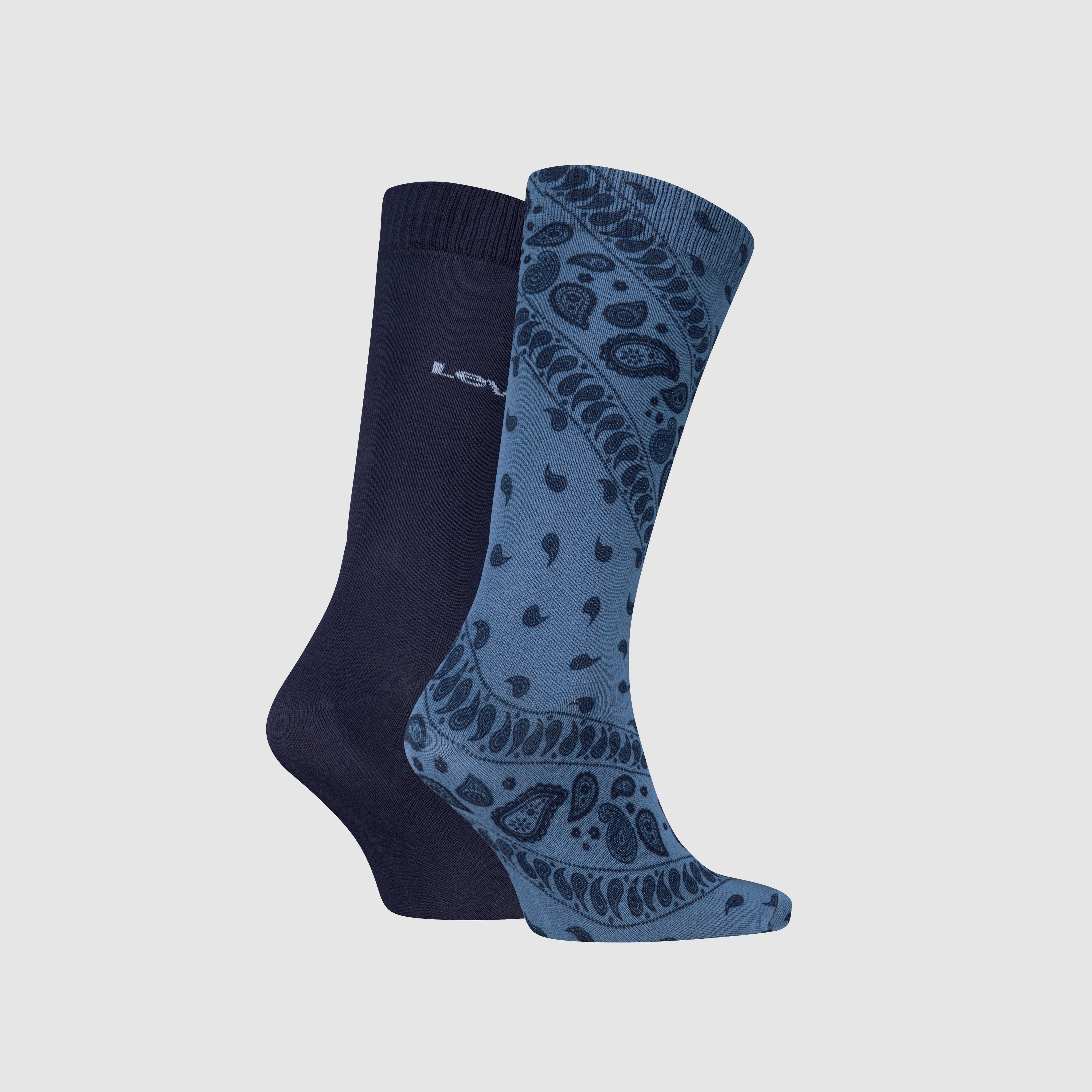 Levi's® Regular Cut Bandana Print Socks - 2 pack 2