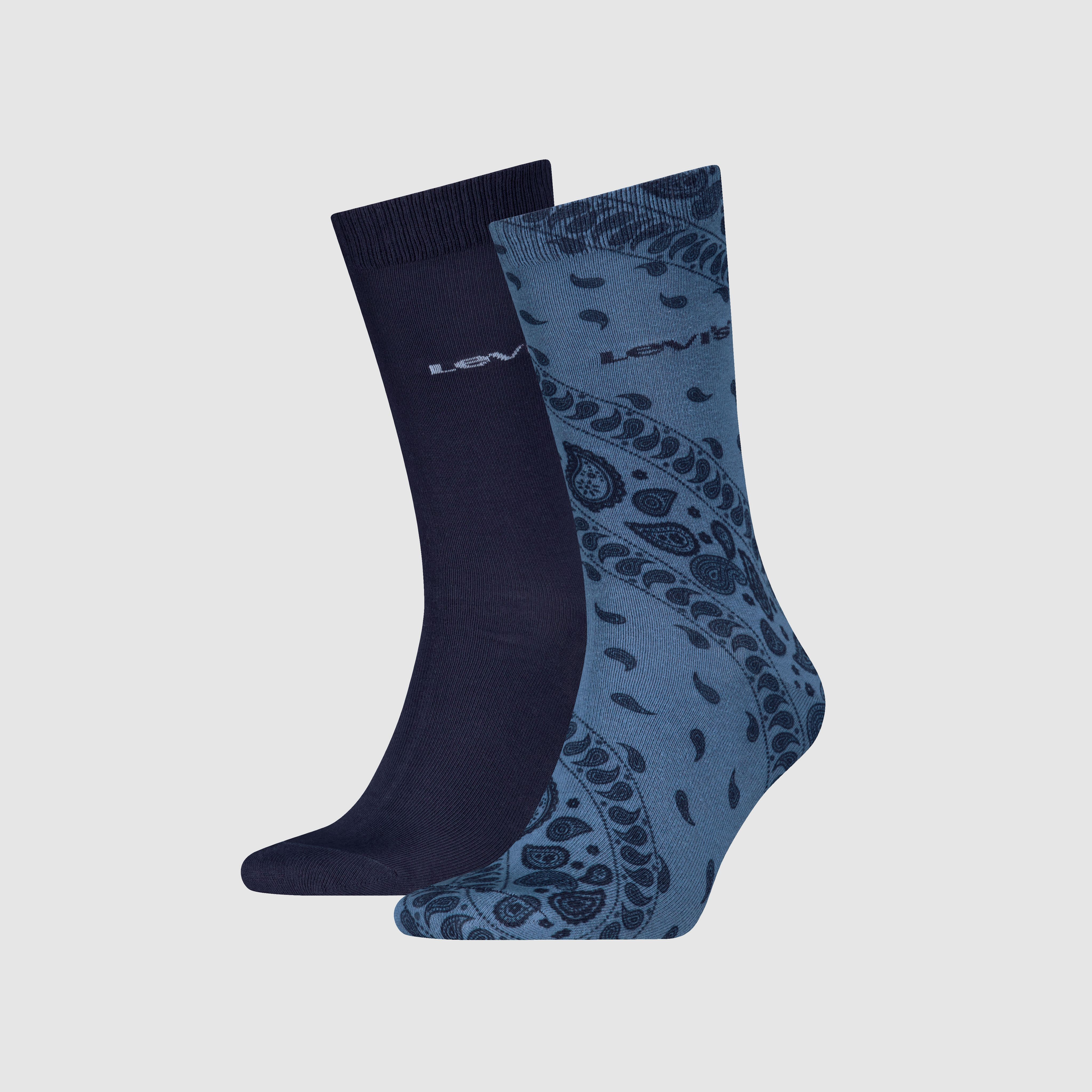 Levi's® Regular Cut Bandana Print Socks - 2 pack 1